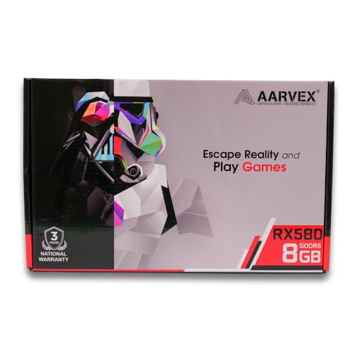 Image of RX580 8GB GDDR5 Graphics Card, 256-Bit PCIe x16 Gaming GPU, Dual Fan Graphics Card with HDMI, DisplayPort & DVI, High Performance Video Card for Gaming, Video Editing & Desktop PC