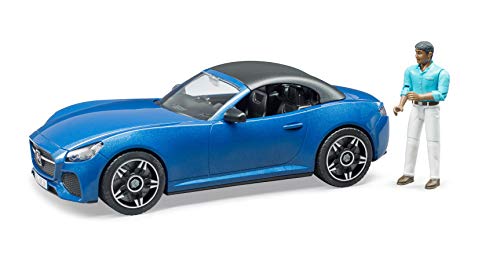 Preisvergleich Produktbild Bruder 03481 - Roadster blau mit Fahrer