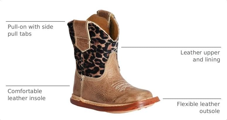 ROPER Footwear Infant Cheetah Cowbabies Boot image 3