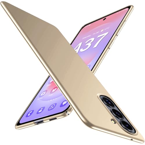 Coque Samsung A37 5G antichoc fine coque rigide PC mat anti-rayures pour smartphone doré