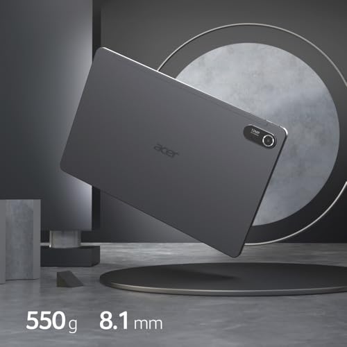 Acer Iconia Tab 11-11,6" 2K QLED Screen, Octa-Core MT8781, 8 Go RAM, 256 Go Storage, Android 14 OS + étui Portefeuille