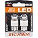 SYLVANIA - 7443 T20 ZEVO LED Red Bulb - Bright LED Bulb, Ideal for Stop and Tail Lights (Contains 2 Bulbs)