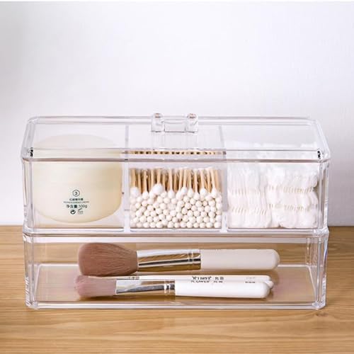 ROWNYEON Clear Acrylic Makeup Drawer Organiser Box,Stackable Cosm...