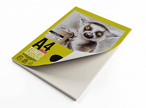 Artgecko Pro Toned Grey Sketchpad A4 Portrait - 30 Sheets 200gsm, 210 x 297 mm - Image 3