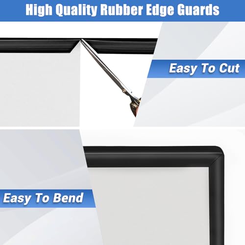 Image of Rubber Edge Trim, 3 /4 inch(19mm), Black Color, Length 10Ft,