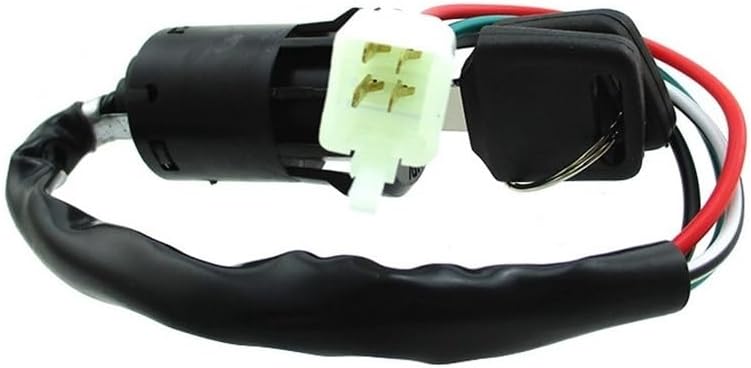 4 Wire Key Switch Fit For 50cc 110cc ATV Quads 4 Wheeler Pit Dirt Bikes(5pcs)