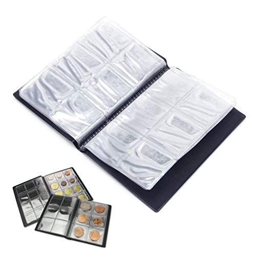 Caxmtu - Soporte para álbum de monedas con 60 compartimentos