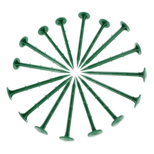 Abaodam 150piezas Clavos Base para Jardín Estacas De Plástico para Suelo Herramientas De Fijación para Paisajismo Uso Jardinería Exterior para Plantas y Césped