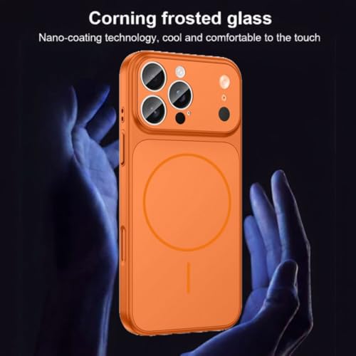 Image of SHINESTAR Converter Case for iPhone 13 Pro Max | Premium Protective Mag-Safe Cover | iPhone 17 Pro / 17 Pro Max Series Style Design | in-Built Camera Guard | Wireless Charging Compatible - Orange