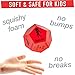 Covelico Exercise Dice for Kids Physical Education Equipment, Gymnastics Games for Indoor Obstacle Course for Kids, Outdoor Gross Motor Toys & Indoor Recess Work Out Game, Gymnastics Toys Ages 3+