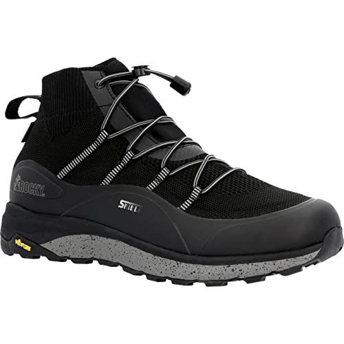 ROCKY Summit Elite R.A.K. eVent Waterproof Knit Hiking Boot, Black, Size 9.5(W)