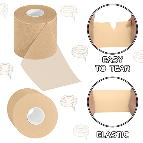 24 Pieces Foam Underwrap Tape Sports Pre-Wrap Athletic Tape Foam Pre Wrap Athletic Tape For For Ankles Wrists Hands And Knees (Beige) #TOP2