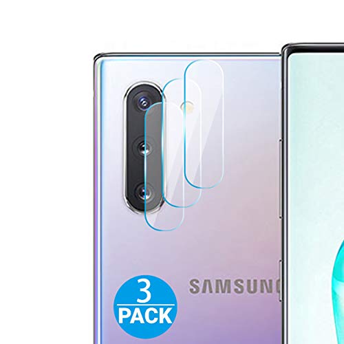 HOMEMO Screen Protector for Galaxy Note 10 / Note10 plus Camera Lens 3 Pack Tempered Glass 2.5D Edge Advanced HD Clarity Work Most Case
