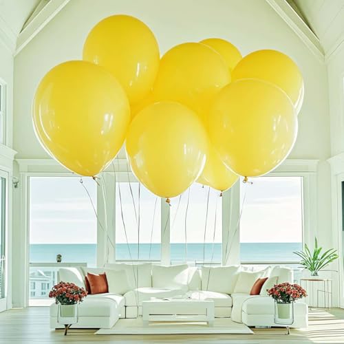 Image of 30 Pack Yellow Balloons 36 inch Yellow Latex Large Balloons for Party Decorations and Events