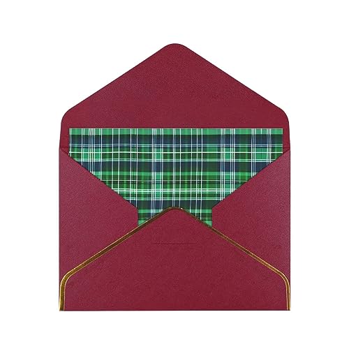 Zishak SN-127 Blue And Green Scottish Tartan Radiant Gratitude Cards-Wedding,Friendship,Anniversary Greeting Cards cover