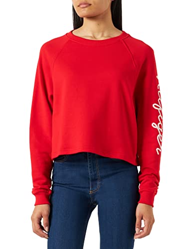 Tommy Hilfiger Damen Sweatshirt Rope Puff Print ohne Kapuze, Rot...