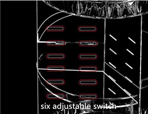 Miniatura 6 de PJLANDI Organizador de maquillaje acrílico con rotación de 360 grados, soporte de almacenamiento cosmético estante Perfume en tocador de baño Patrón