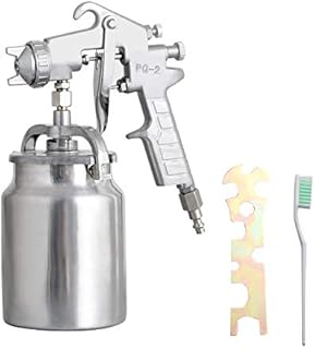 Professional Siphon Feed Spray Gun - 1.8mm Nozzle for Spraying Oil-Based or Latex Paints, with Cleaning Kits and Cup