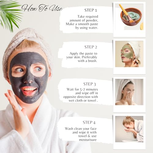 Image of Vitamin C Facial Wax Powder - 5 Minutes Painless Natural Herbal Facial Hair Removal Wax Powder For Women | Organic Waxing Hair Remover Powder, No chemicals - No Irritation, No Skin rashes for Women & Girls - 100g