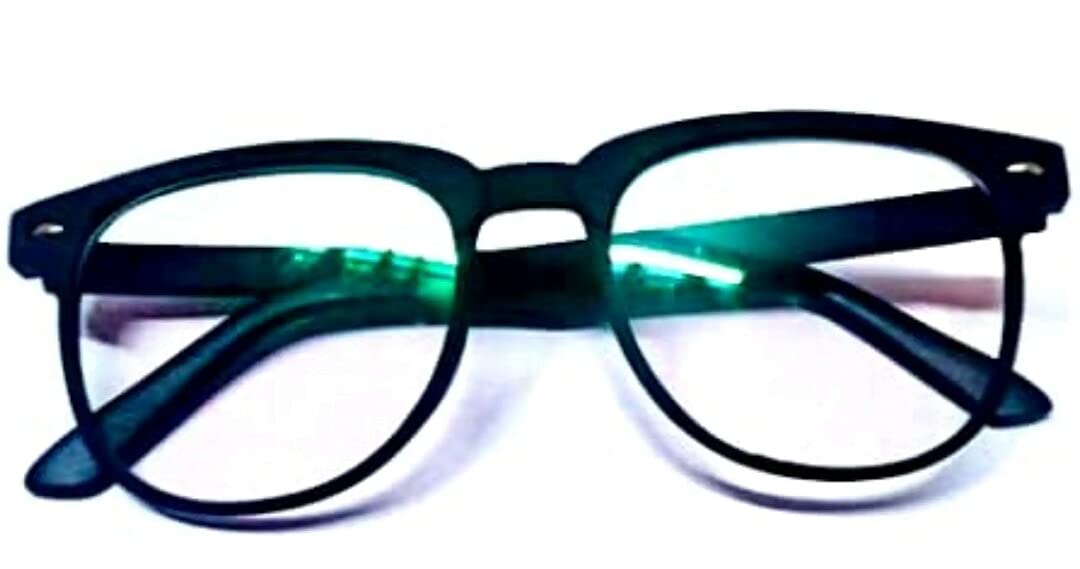 AR sun glass U/V protection white brass frame green glass sunglass Eyeglasses (blue green)-image-12