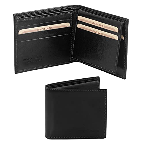 Tuscany Leather Elegante Cartera de señor en Piel Negro Cover