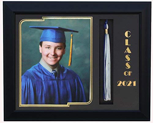 Graduation 8x10 Picture Tassel Frame, Black (Customizable)