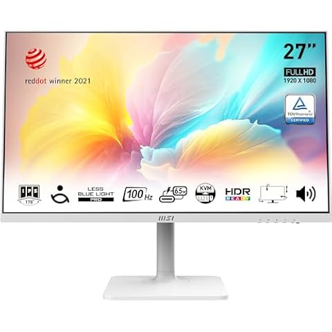 MSI Modern MD272XPW 27 Inch FHD Monitor Cover