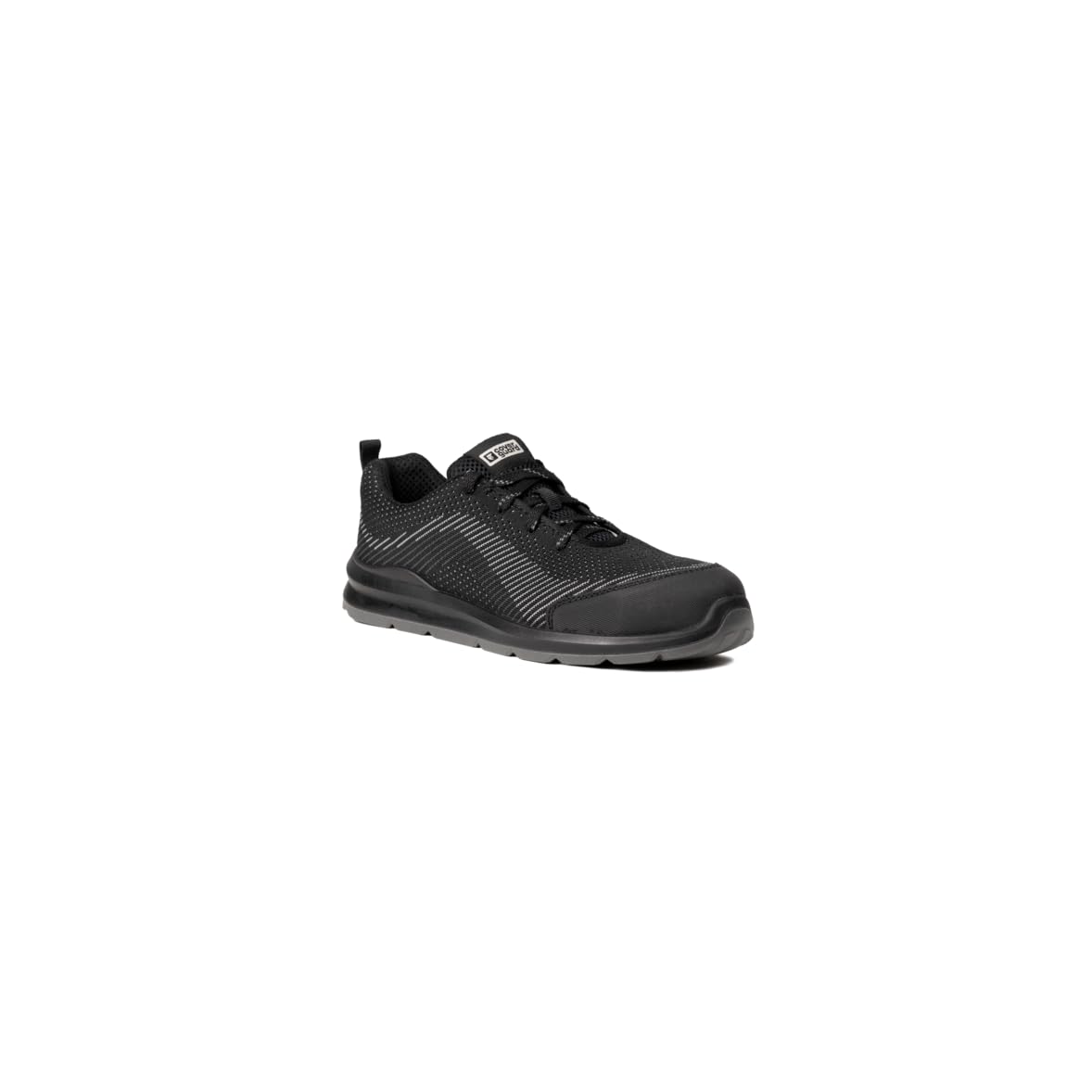 Coverguard Chaussures de Sécurité, Zapato MILERITE-Tipo Deportivo-Clase S1P-Antideslizante-Resistente a los hidrocarburos-Talla de Seguridad 45-Gris y Negro Hombre