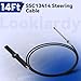 Looklardy SSC13414 14Ft Mechanical Rack & Pinion Steering Cable Compatible with SB39526P,SB39544P Bezel Kits for Back Mount Steering System & SH5210P,SH5230P Helm Units Fits for SS14114,SS15114