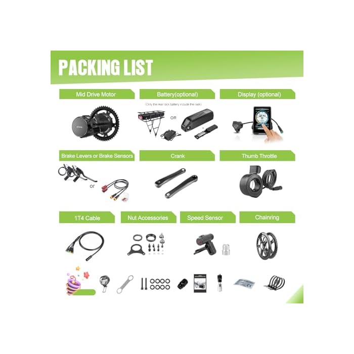 BAFANG 750W Mid Drive Kit with Battery Optional - Image 7