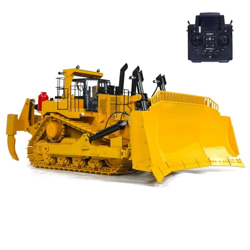 TOUCAN RC HOBBY 1/10 Giant Hydraulic RC Bulldozer D11T Heavy Duty PL18EV Remote Control Dozers for Adult