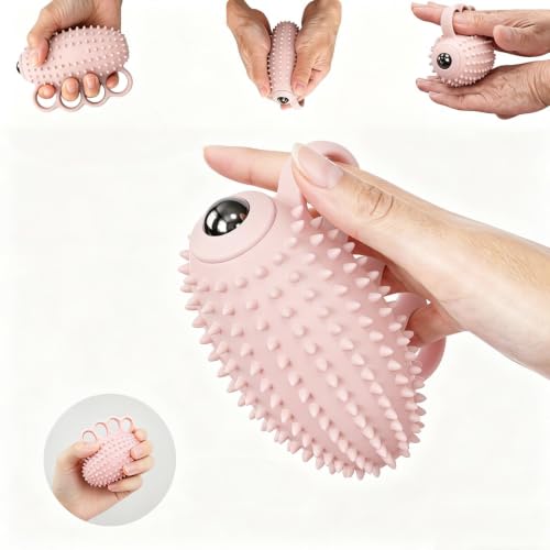 Image of Electric Hand Grip Strengthener Finger Exercise Ball, 3 Modes Vibration Therapy Ball with Magnetic Roller, Rechargeable Silicone Hand Squeeze Ball for Stroke Recovery, Arthritis, Carpal Tunnel & Stress Relief (1100mAh, 10Min Auto-Off)