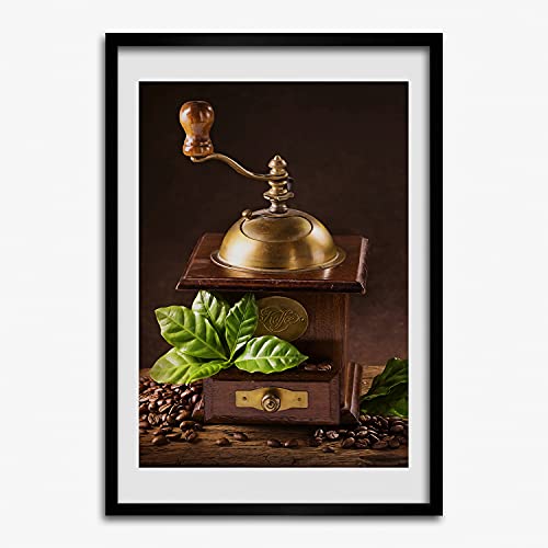 Cadre photo 50x70 moulin à café Tulup grand format pour tableau moderne mural