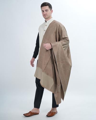 Image of Men's Kashmiri Wool Jamawar Shawl