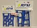 RPM 80185 & 80245 Front & Rear Includes CHICAGOLAND RC Sticker A ARMS A-Arms Blue Stampede 2WD / Rustler T R A X X A S