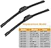 2 wipers Replacement For Benz 2008-2014 W207 W212 W218 W204 Class C250 C300 C350 C63 AMG W218 C218 CLS550 CLS63 AMG Replacement Windshield Wiper Blades Set 24