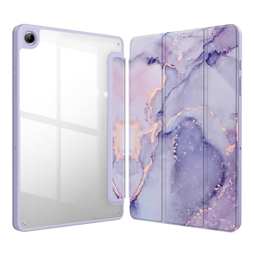 FINTIE Capa fina híbrida para Samsung Galaxy Tab A9 Plus 28 cm modelo 2023 (SM-X210/X216/X218), capa à prova de choque com capa traseira transparente transparente, despertar/hibernar automaticamente,