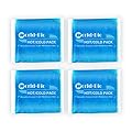 Reusable Gel Ice Packs (4 Pack) - Hot Cold Pack for Injuries, Pain Relief, Migraines - Gel Ice Pack Cold Compress for Back, Neck, Foot and Wrist - Flexible Cold Packs for Injuries - 5.1" x 6.5"