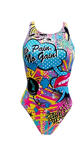 Turbo Donna Crazy Comic Parte Inferiore del Bikini, Bleu Clair, X-Large