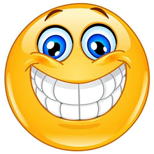 easydruck24de smiley autocollant sourire I rond Ø 9 cm I émoticône autocollant souriant pour porte ordinateur portable moto scooter voiture I résistant aux intempéries I kfz_020 Cover