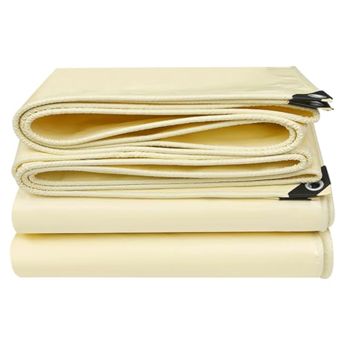 Lona resistente de PVC beige para evitar humedades en madera y vehiculos 2