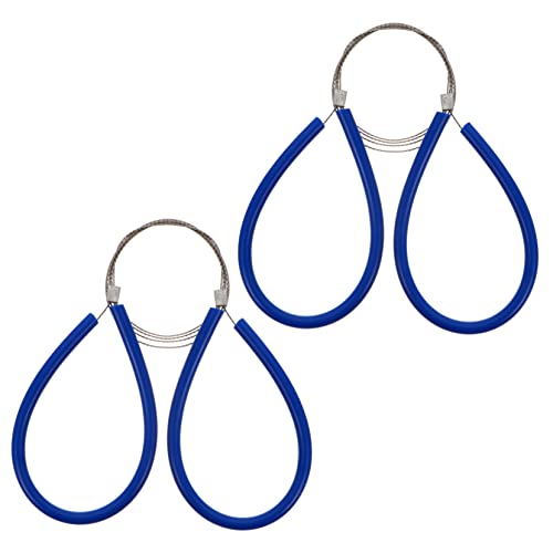 Toddmomy Stainless Steel Pipe Saws Survival Gear for Outdoor 2pcs Pvc Handle Wire Saws