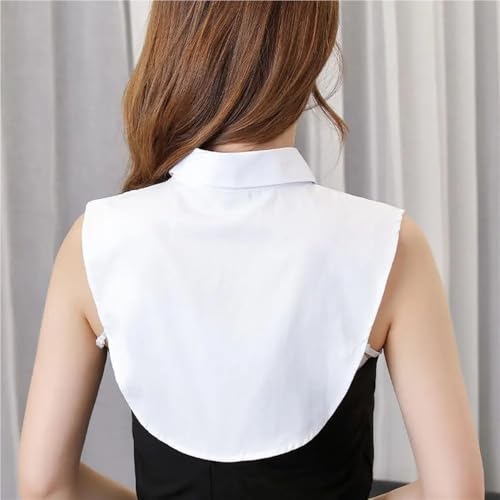 Cuello falso de camisa blanca y corbata para trajes de graduación 2
