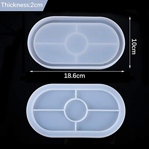 Willbond WILLBOND-SILICONE RESIN MOLD-01 Diy Resin Tray Mold Oval Creative Jewelry Making Mould Plate Dish thumb #1