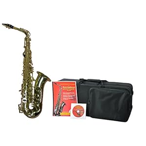 Saxofoon ES-Alt, complete set koffer, leerboek en karaoke CD schoolinstrument