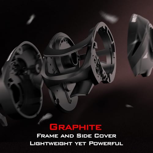 Image of KastKing Brutus Baitcasting Fishing Reel, Graphite Frame, 7.2:1 Gear Ratio, 5+1 Shielded Stainless-Steel Ball Bearings,10 Button Magnetic Braking System, 17.6LB Carbon Fiber Drag, Left Hand