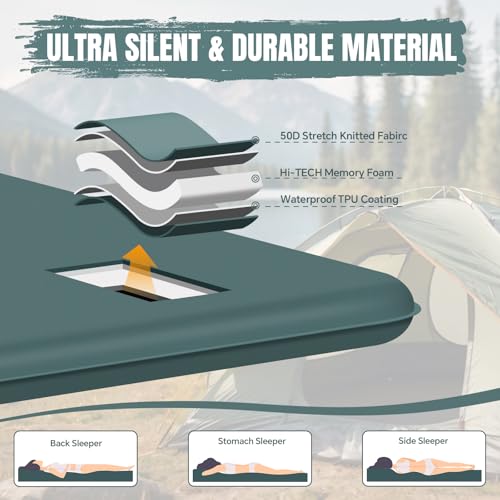 Save on EUHAMS Ultra-Thick Self-Inflating Camping Sleeping Pad - Image 3