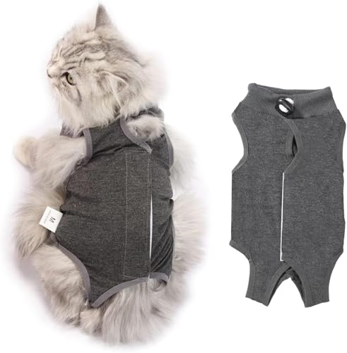 Katze-Chirurgie-Erholungsanzug-Katzenbody-Nach-Op-Kastration-Haustier-medizinisches-chirurgisches-Hemd-Operationsgenesungsanzuge-Cat-Onesie-fur-Anti-Lecken-Verstellbare-Grosen | Dealmeister.io Alt tag für bilder post titel