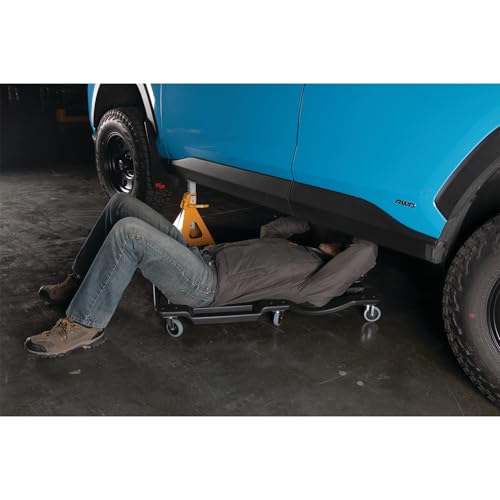 Image of Performance Tool W85006 40-Inch Plastic Creeper with 6 Casters, Black