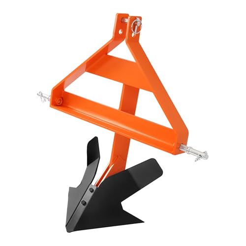 ALMULOO 3 Point Middle Buster Plow for Category 1 3 Point Quick Hitch Tractors Heavy Duty Steel Potatoes Plow Furrowing Lawn Ditch